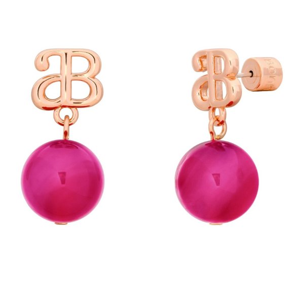 Alicia Bonnie Devotion Rose Gold Pink Agate Earrings - Picture 6 of 13